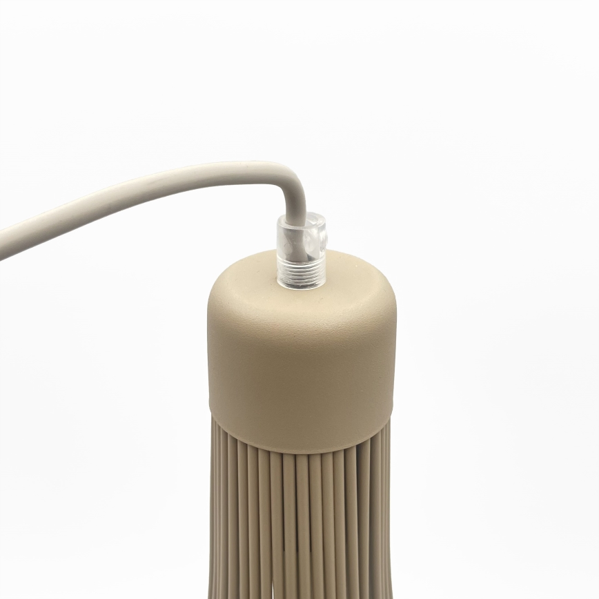 Lustră suspendată BALERINA pe cablu 1xE27/15W/230V bej