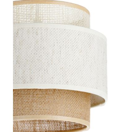 Lustră suspendată BOHO pe cablu 3xE27/60W/230V alb/iută