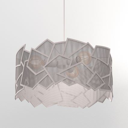 Lustră suspendată CAMO 3xE27/15W/230V bej