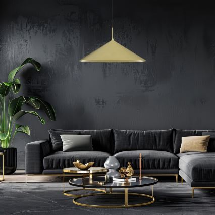 Lustră suspendată CAPITAL, 1x GX53/15W/230V, Ø 60 cm, auriu