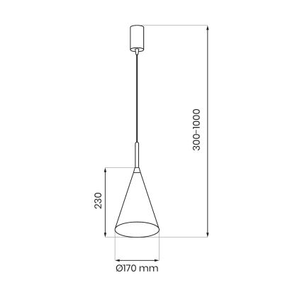 Lustră suspendată CAPITAL 1xGX53/15W/230V, Ø 17 cm, aur roz