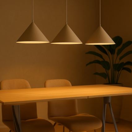Lustră suspendată CAPITAL cu cablu, 3xGX53/15W/230V, bej