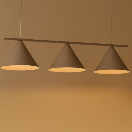 Lustră suspendată CAPITAL cu cablu, 3xGX53/15W/230V, bej