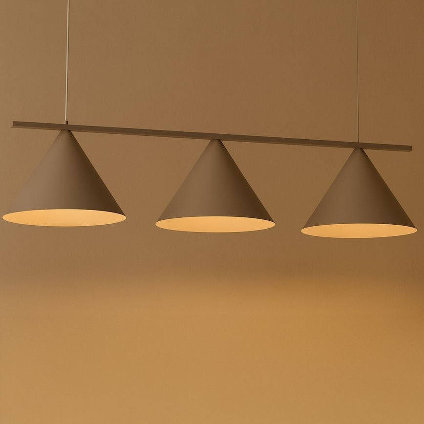 Lustră suspendată CAPITAL cu cablu, 3xGX53/15W/230V, bej