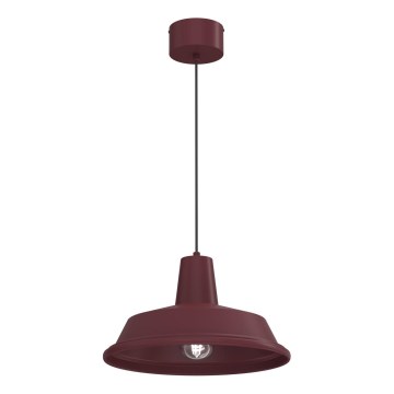 Lustră suspendată CLASS pe cablu 1xE27/15W/230V burgundiu