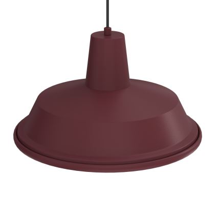 Lustră suspendată CLASS pe cablu 1xE27/15W/230V burgundiu