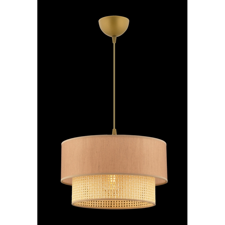 Lustră suspendată cu cablu ECHO 1xE27/60W/230V bej