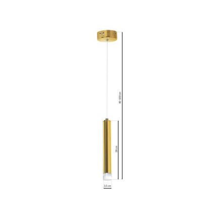 Lustră suspendată cu cablu GOLDIE LED/5W/230V, aurie