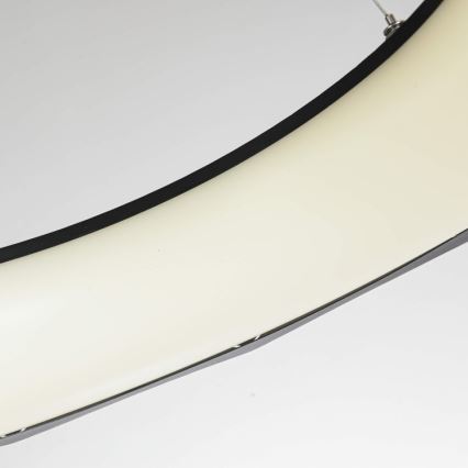 Lustră suspendată cu cablu LED REUS, 36W, 230V, 4000K, Ø 61 cm, negru