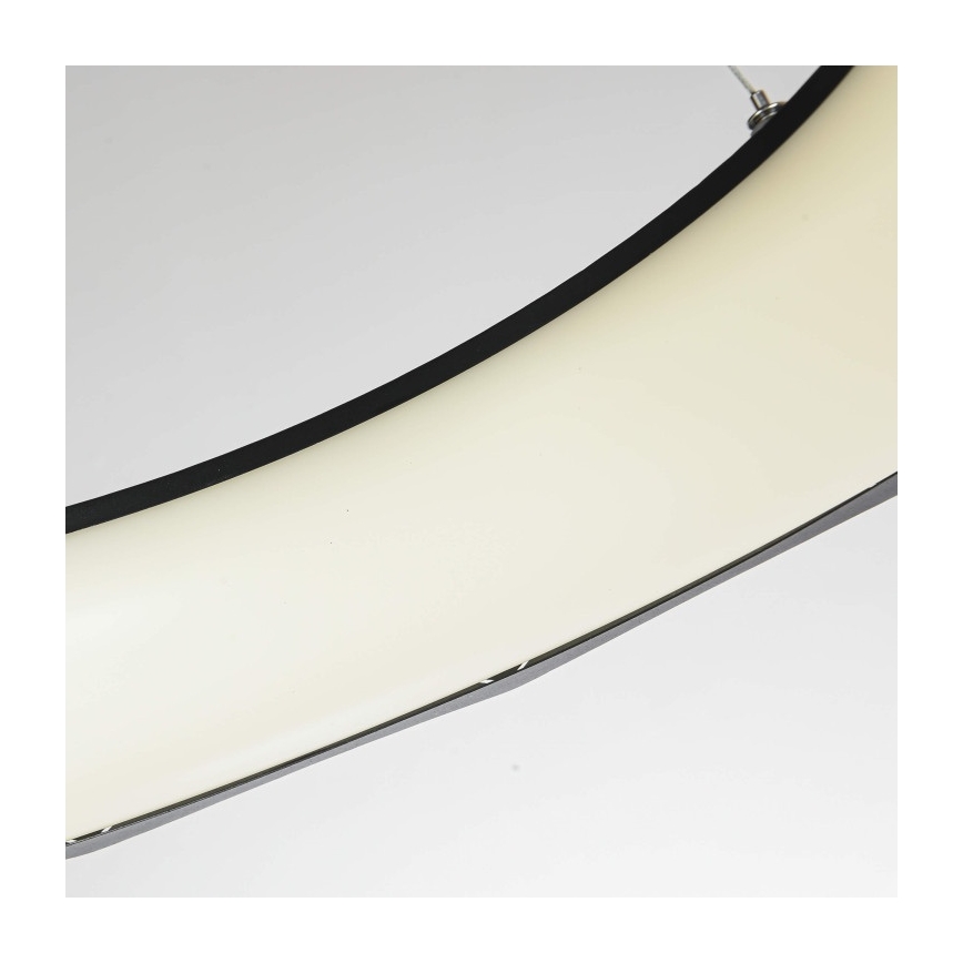 Lustră suspendată cu cablu LED REUS, 36W, 230V, 4000K, Ø 61 cm, negru
