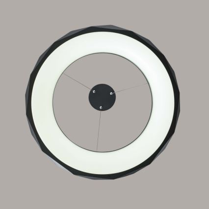 Lustră suspendată cu cablu LED REUS, 36W, 230V, 4000K, Ø 61 cm, negru