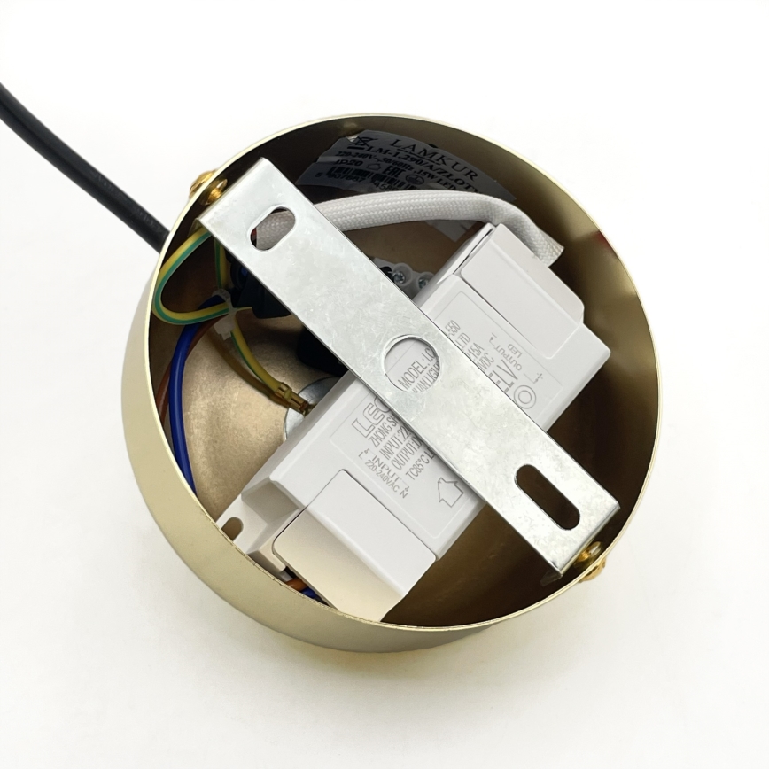 Lustră suspendată LED BONNIE, 15W, 230V, 3000K, aurie