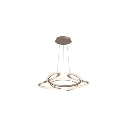 Searchlight - Lampă suspendată LED dimabilă pe cablu DOODLE LED/40W/230V, alamă