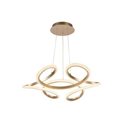 Searchlight - Lampă suspendată LED dimabilă pe cablu DOODLE LED/40W/230V, alamă