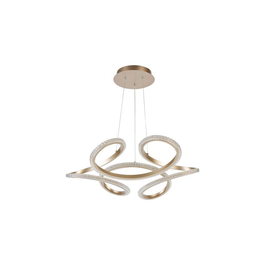 Searchlight - Lampă suspendată LED dimabilă pe cablu DOODLE LED/40W/230V, alamă