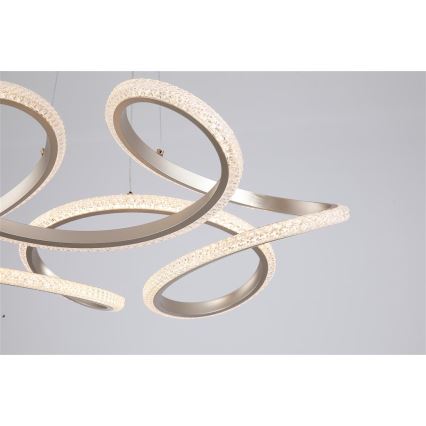 Searchlight - Lampă suspendată LED dimabilă pe cablu DOODLE LED/40W/230V, alamă