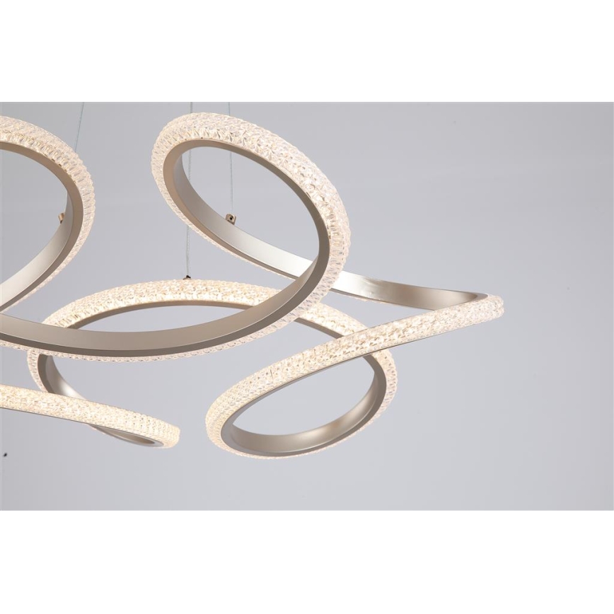 Searchlight - Lampă suspendată LED dimabilă pe cablu DOODLE LED/40W/230V, alamă