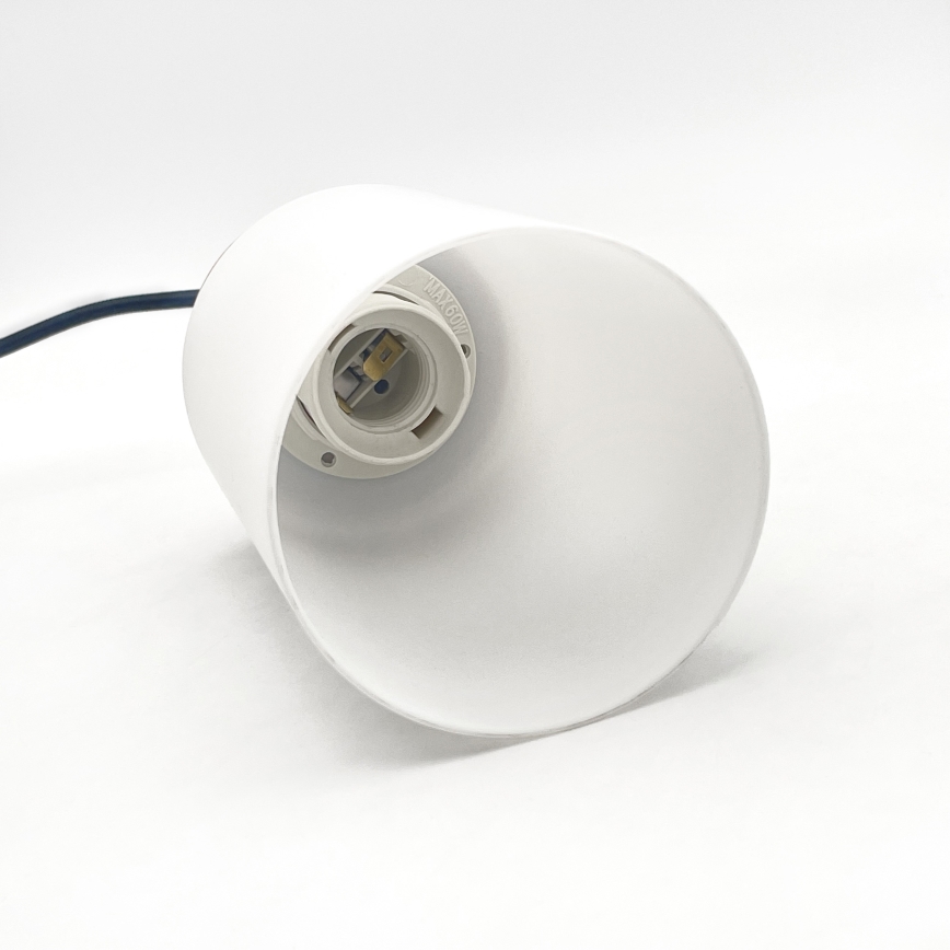 Lustră suspendată MARKUS pe cablu 1xE27/15W/230V negru/stejar