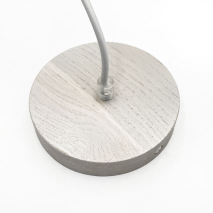 Lustră suspendată pe cablu AIDA 1xE27/60W/230V Ø 25 cm stejar/alb