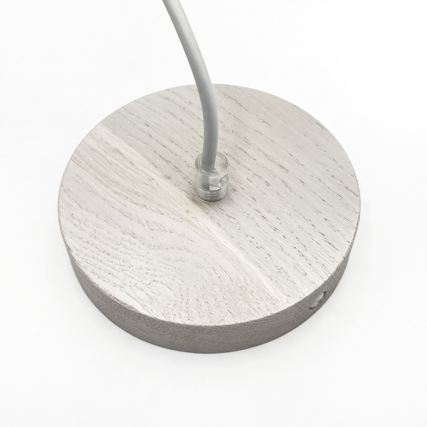 Lustră suspendată pe cablu AIDA 1xE27/60W/230V Ø 25 cm stejar/alb