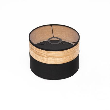 Lustră suspendată pe cablu ALBA, 1xE27/15W/230V, Ø 20 cm, negru/maro