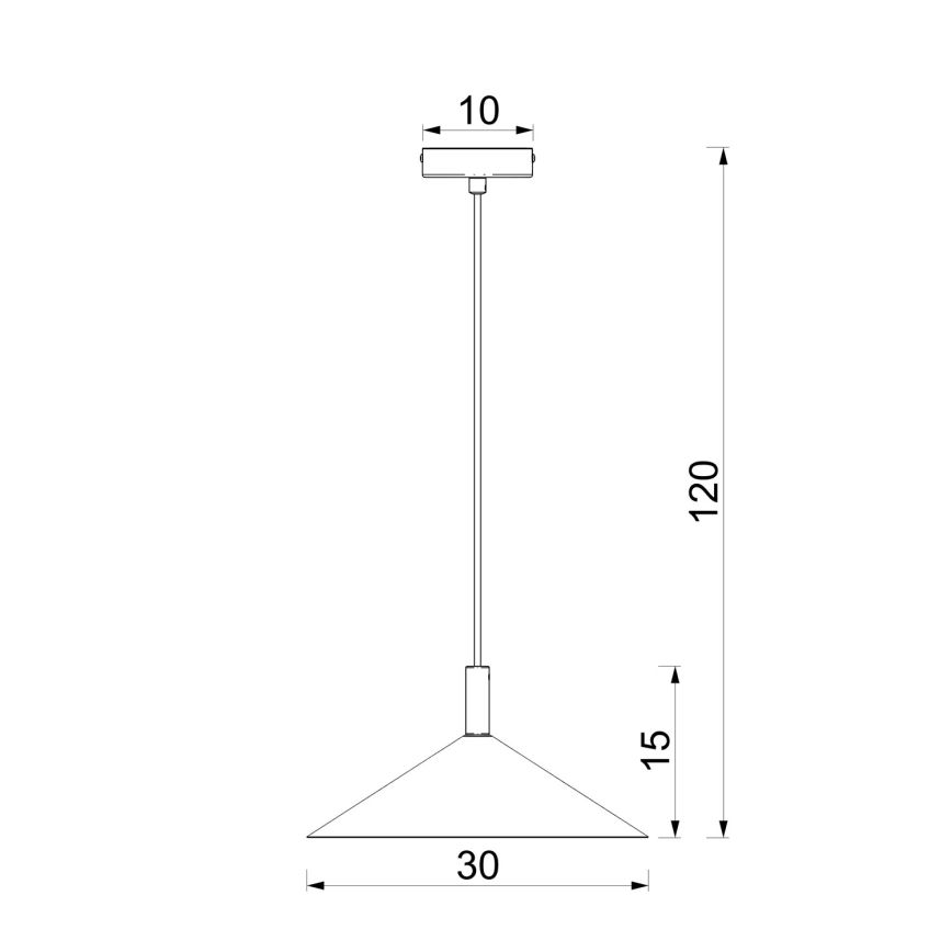 Lustră suspendată pe cablu ANEGA, 1x GX53, 15W, 230V, Ø 30 cm, crem