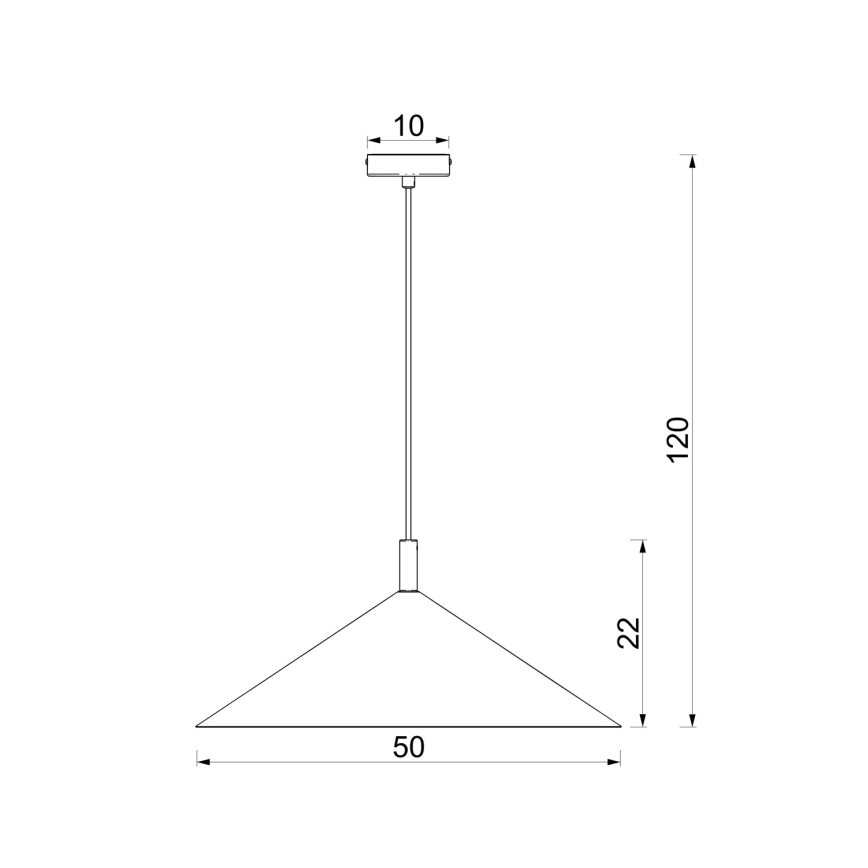 Lustră suspendată pe cablu ANEGA 1xGX53/15W/230V Ø 50 cm bej