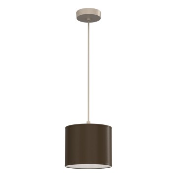 Lustră suspendată pe cablu ARDEN 1xE27/15W/230V Ø 18 cm bej/maro