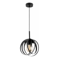 Lustră suspendată pe cablu ASANI 1xE27/15W/230V neagră