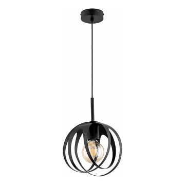 Lustră suspendată pe cablu ASANI 1xE27/15W/230V neagră
