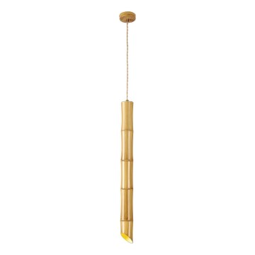 Lustră suspendată pe cablu BAMBOO 1xGU10/50W/230V bambus