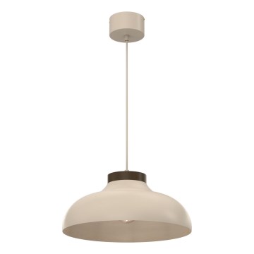 Lustră suspendată pe cablu BASCA 1xE27/15W/230V bej/maro