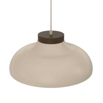 Lustră suspendată pe cablu BASCA 1xE27/15W/230V bej/maro