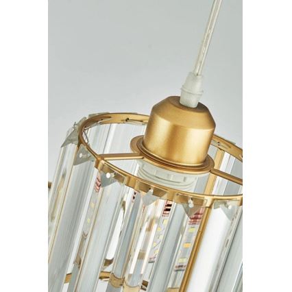 Lustră suspendată pe cablu BELLA 3xE27/40W/230V aurie