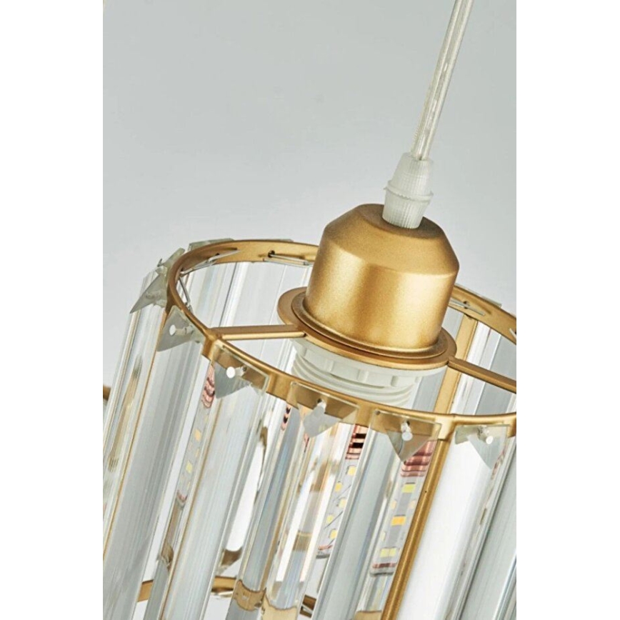 Lustră suspendată pe cablu BELLA 3xE27/40W/230V aurie