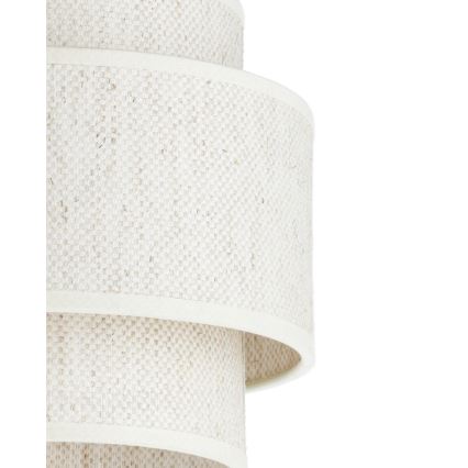 Lustră suspendată pe cablu BOHO, 1x E27/60W/230V, Ø 40 cm, alb