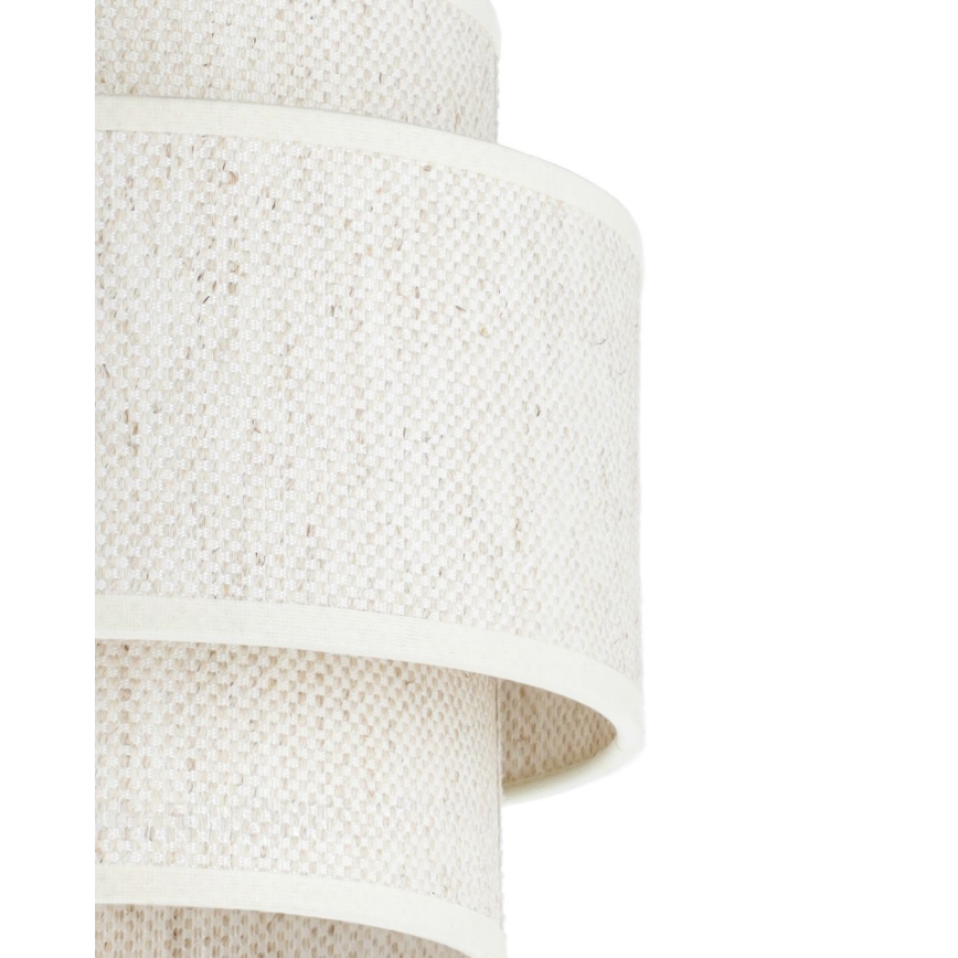 Lustră suspendată pe cablu BOHO, 3xE27/60W/230V, albă