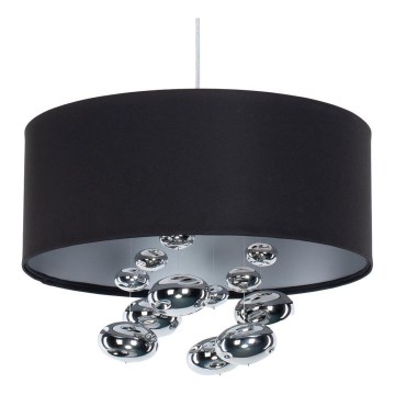 Lustră suspendată pe cablu BUBBLE, 1xE27/60W/230V, Ø 50 cm, negru