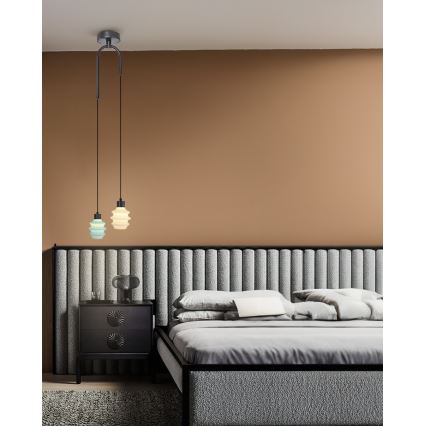 Lustră suspendată pe cablu CACTUS LED/6W/230V 3000K verde/alb