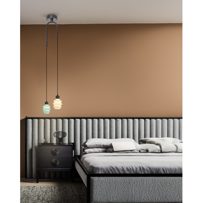 Lustră suspendată pe cablu CACTUS LED/6W/230V 3000K verde/alb