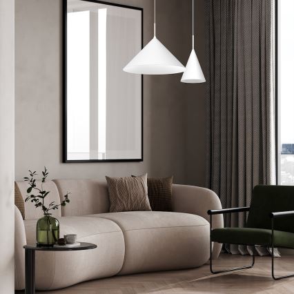 Lustră suspendată pe cablu CAPITAL, 1xGX53/15W/230V, Ø 46 cm, albă