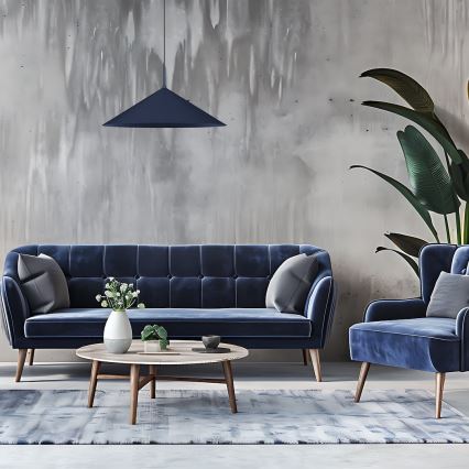 Lustră suspendată pe cablu CAPITAL, 1xGX53/15W/230V, Ø 60 cm, albastră