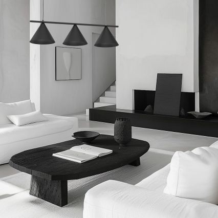 Lustră suspendată pe cablu CAPITAL, 3xGX53/15W/230V, negru