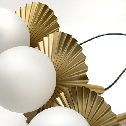 Lustră suspendată pe cablu CHITA 3xG9/5W/230V aurie