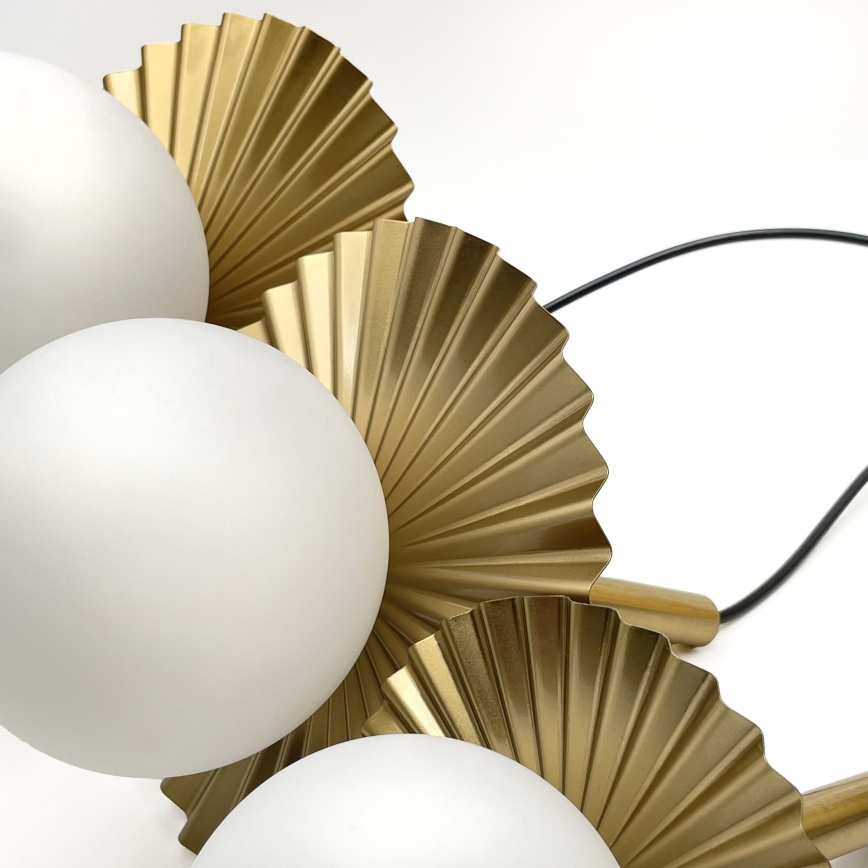 Lustră suspendată pe cablu CHITA 3xG9/5W/230V aurie