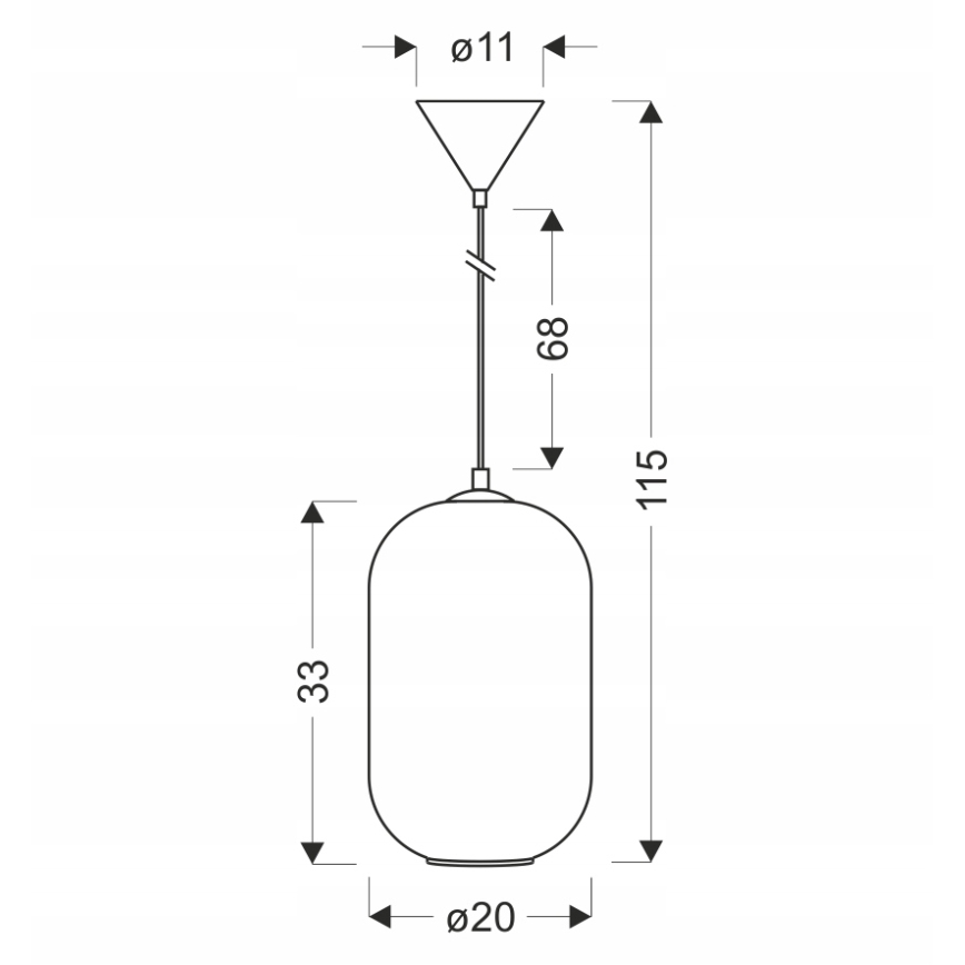 Lustră suspendată pe cablu CRESTO, 1x E27/40W/230V, albă