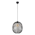 Lustră suspendată pe cablu DESTELLO, 1xE27/15W/230V, diam. 32 cm, negru