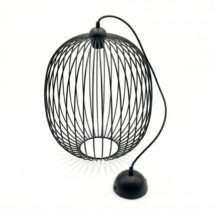 Lustră suspendată pe cablu DESTELLO, 1xE27/15W/230V, diam. 32 cm, negru