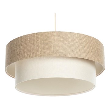 Lustră suspendată pe cablu DUO, 1xE27/60W/230V, Ø 50 cm, bej/crem