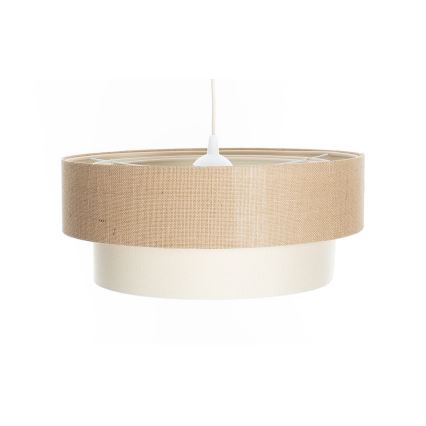 Lustră suspendată pe cablu DUO, 1xE27/60W/230V, Ø 50 cm, bej/crem